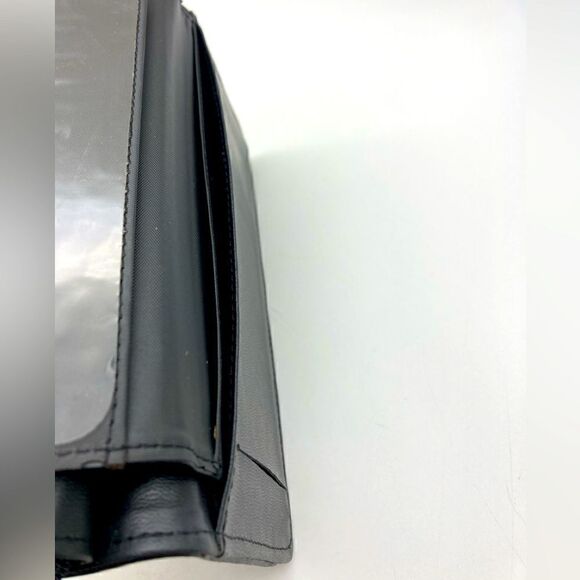 Jobar Lambskin Black Patch Multifunctional Wallet/Clutch Like New - Picture 8 of 9